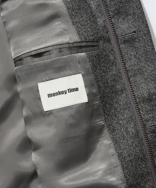 MONKEY TIME（モンキータイム）の「＜monkey time＞∴ STRC W/N STND 3B JKT/ジャケット（テーラードジャケット・メンズ・グレー/ネイビー・MEDIUM/X-LARGE/LARGE/SMALL）」の6枚目の写真