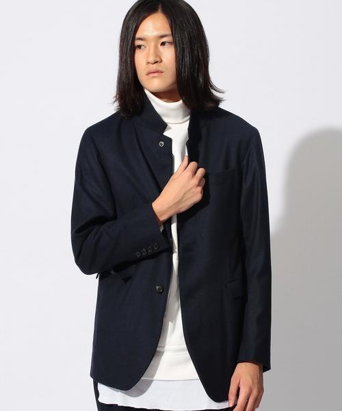 MONKEY TIME（モンキータイム）の「＜monkey time＞∴ STRC W/N STND 3B JKT/ジャケット（テーラードジャケット・メンズ・グレー/ネイビー・MEDIUM/X-LARGE/LARGE/SMALL）」の8枚目の写真