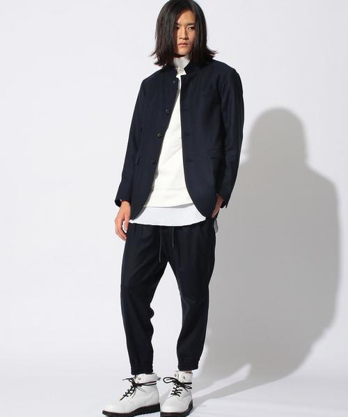 MONKEY TIME（モンキータイム）の「＜monkey time＞∴ STRC W/N STND 3B JKT/ジャケット（テーラードジャケット・メンズ・グレー/ネイビー・MEDIUM/X-LARGE/LARGE/SMALL）」の3枚目の写真