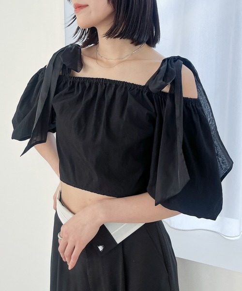 ブラウス シャツ バルーンブラウス レディース FREAK'S STORE ブラウス シャツ 金釦 バルーンブラウス