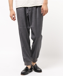 koe | ストライプ裾リブクロップドパンツ(その他パンツ)