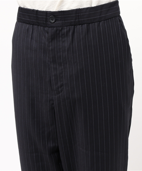 koe（コエ）の「ストライプ裾リブクロップドパンツ（その他パンツ・メンズ・グレー/ネイビー・SMALL/LARGE/MEDIUM/LL）」の6枚目の写真