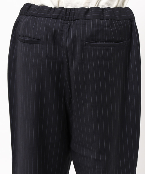 koe（コエ）の「ストライプ裾リブクロップドパンツ（その他パンツ・メンズ・グレー/ネイビー・SMALL/LARGE/MEDIUM/LL）」の7枚目の写真