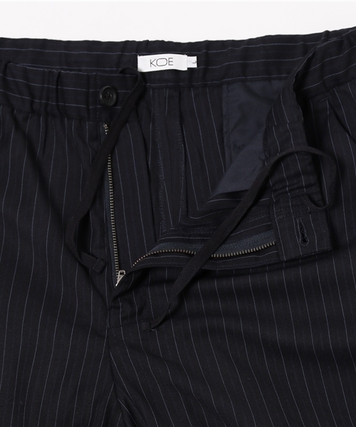koe（コエ）の「ストライプ裾リブクロップドパンツ（その他パンツ・メンズ・グレー/ネイビー・SMALL/LARGE/MEDIUM/LL）」の10枚目の写真