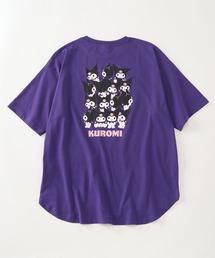 【SANRIO/サンリオ】アートワークデザイン 裾ラウンド オーバーサイズ 半袖クルーネックTシャツ