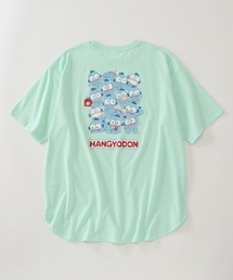 【SANRIO/サンリオ】アートワークデザイン 裾ラウンド オーバーサイズ 半袖クルーネックTシャツ