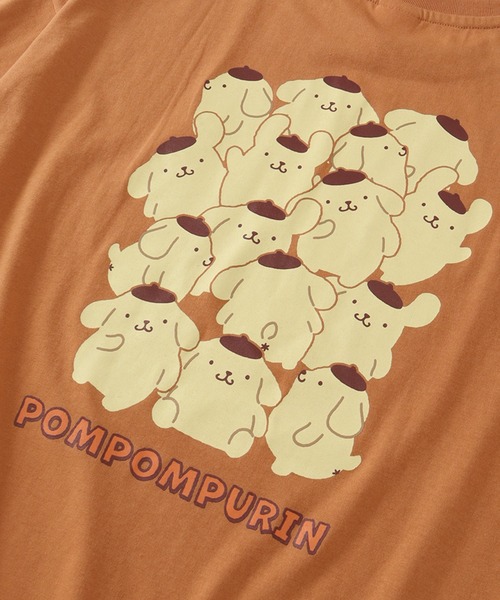 sanrio(サンリオ)の「【SANRIO/サンリオ】アートワークデザイン 裾ラウンド オーバーサイズ 半袖クルーネックTシャツ(Tシャツ/カットソー・レディース・パープル/オレンジ/ミント/アクア・M/L)」の6枚目の写真