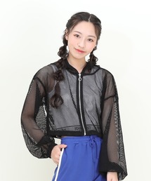 PINKHUNT（ピンクハント）の「PINKHUNT ピンクハント メッシュ ショート丈 ジップパーカー 9316K（パーカー・キッズ）」