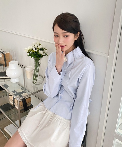 by muni:r(バイ ムニール)の「2wayミニローズネックレス(ネックレス・レディース・ブラック/アイボリー・ONE SIZE)」の11枚目の写真