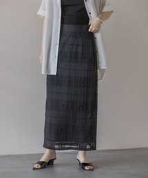 A part by | シアーチェックタイトスカート(スカート)