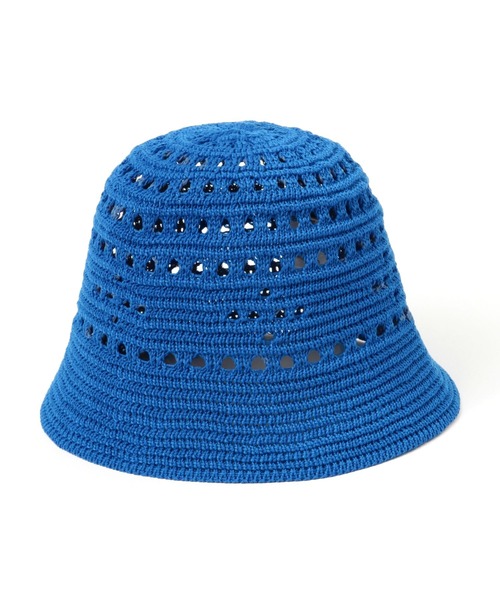 LAKOLE(ラコレ)の「透かし編みニットベルハット / 112037(ハット・レディース・ブラウン/ブラック/オフホワイト/ブルー・FREE)」の16枚目の写真