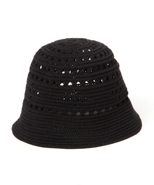 LAKOLE(ラコレ)の「透かし編みニットベルハット / 112037(ハット・レディース・ブラウン/ブラック/オフホワイト/ブルー・FREE)」の15枚目の写真