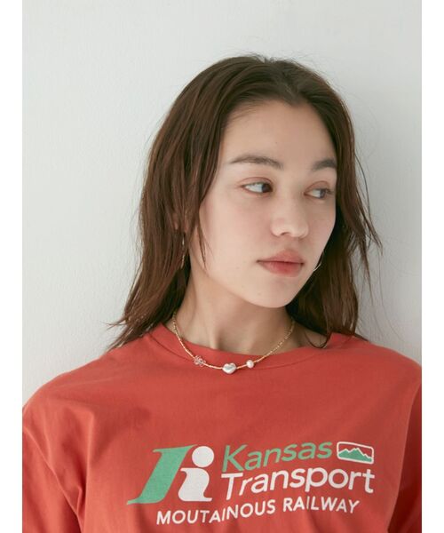 Ungrid（アングリッド）の「淡水パールネックレス（ネックレス・レディース・レッド/ベージュ/ブルー・FREE）」の5枚目の写真