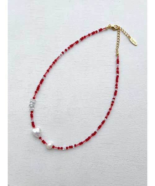 Ungrid（アングリッド）の「淡水パールネックレス（ネックレス・レディース・レッド/ベージュ/ブルー・FREE）」の17枚目の写真