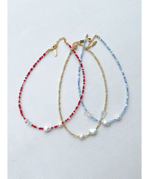 Ungrid（アングリッド）の「淡水パールネックレス（ネックレス・レディース・レッド/ベージュ/ブルー・FREE）」の18枚目の写真