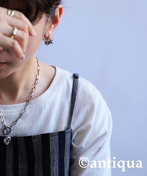 antiqua(アンティカ)の「スターデザインピアス(ピアス(両耳用)・レディース・ゴールド/シルバー・FREE)」の8枚目の写真