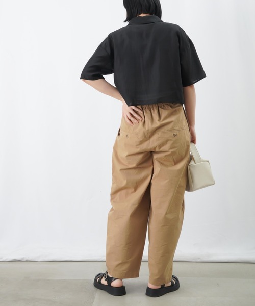 LUCA/LADY LUCK LUCA(ルカ/レディラックルカ)の「LC/LLL シアーショートシャツブラウス(シャツ/ブラウス・レディース・カーキ/ブラック/キャメル・FREE)」の13枚目の写真