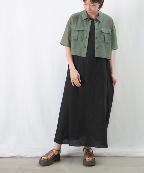 「LUCA/LADY LUCK LUCA」 半袖シャツ FREE カーキ レディース LADY LUCK LUCA 「LUCA/LADY LUCA」 半袖Tシャツ FREE カーキ