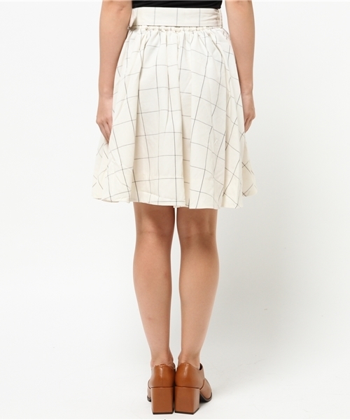 one after another NICE CLAUP(ワンアフターアナザーナイスクラップ)の「【ナイスクラップ】ベルト付ギャザースカート(スカート・レディース・カーキ/アイボリー/キャメル/ネイビー/チェック・FREE)」の12枚目の写真