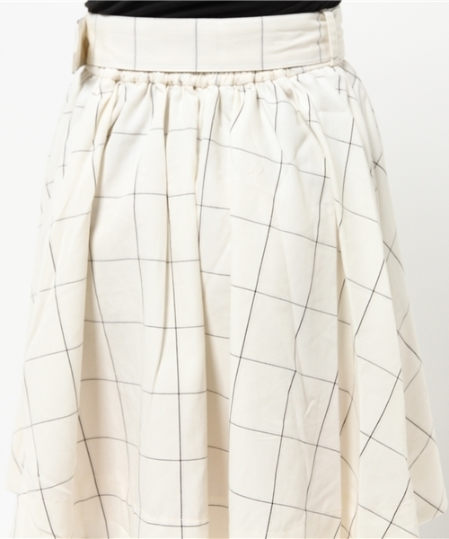one after another NICE CLAUP(ワンアフターアナザーナイスクラップ)の「【ナイスクラップ】ベルト付ギャザースカート(スカート・レディース・カーキ/アイボリー/キャメル/ネイビー/チェック・FREE)」の14枚目の写真