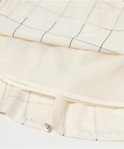 one after another NICE CLAUP(ワンアフターアナザーナイスクラップ)の「【ナイスクラップ】ベルト付ギャザースカート(スカート・レディース・カーキ/アイボリー/キャメル/ネイビー/チェック・FREE)」の8枚目の写真