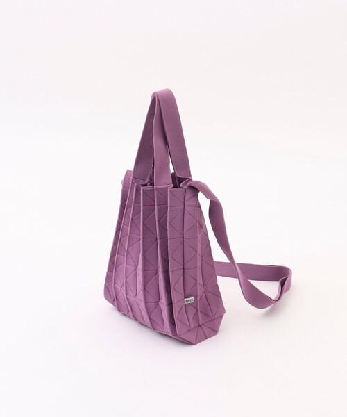 NOLLEY’S（ノーリーズ）の「【amicom/アミコム】ORIGAMI PLEATS M（ショルダーバッグ・レディース・ブラック/ラベンダー/ベージュ・FREE）」の6枚目の写真