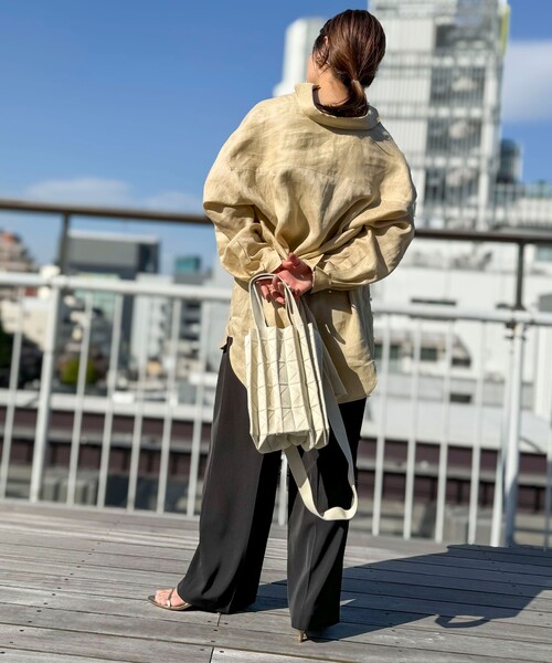 NOLLEY’S（ノーリーズ）の「【amicom/アミコム】ORIGAMI PLEATS M（ショルダーバッグ・レディース・ブラック/ラベンダー/ベージュ・FREE）」の22枚目の写真