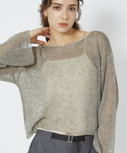 MILLER（ミラー）の「【Robert P.Miller/ロバートピーミラー】Prib Cup Cami パット付きキャミ（キャミソール・レディース・ブラック/アイボリー・フリー）」の9枚目の写真