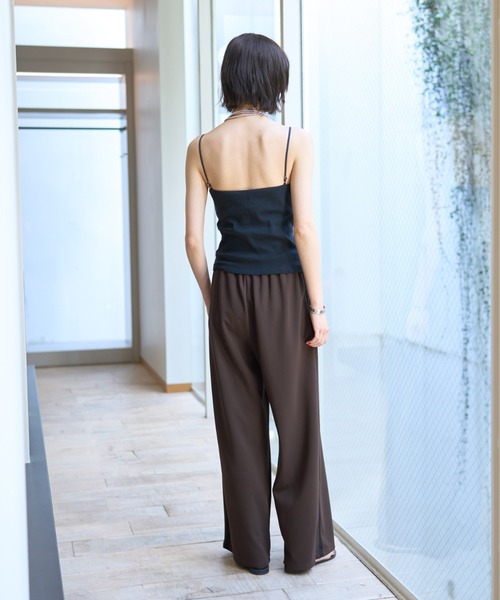 MILLER（ミラー）の「【Robert P.Miller/ロバートピーミラー】Prib Cup Cami パット付きキャミ（キャミソール・レディース・ブラック/アイボリー・フリー）」の15枚目の写真