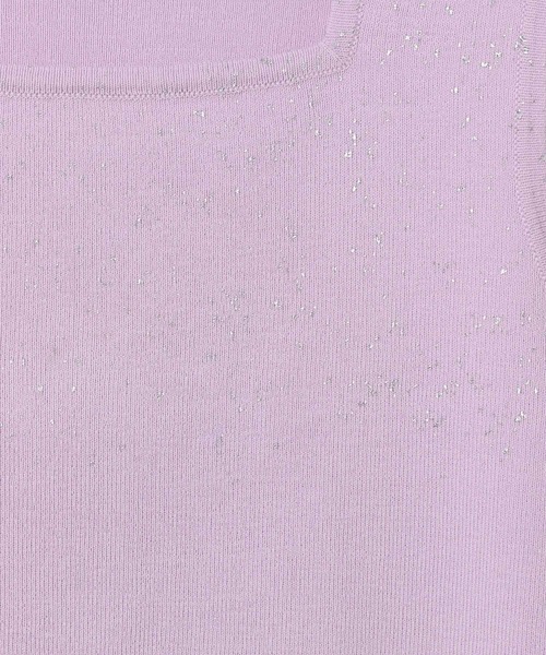 PAGEBOY（ページボーイ）の「ハクグラデスクエアネックタンク（タンクトップ・レディース・ブラック/モーブ系/オフホワイト・FREE）」の5枚目の写真