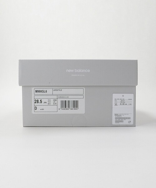 NEW BALANCE（ニューバランス）の「＜New Balance＞ Made in USA 990 v6 GL6/スニーカー（スニーカー・メンズ・グレー・27.5cm/28.5cm/26.5cm/27cm/29cm/28cm）」の13枚目の写真