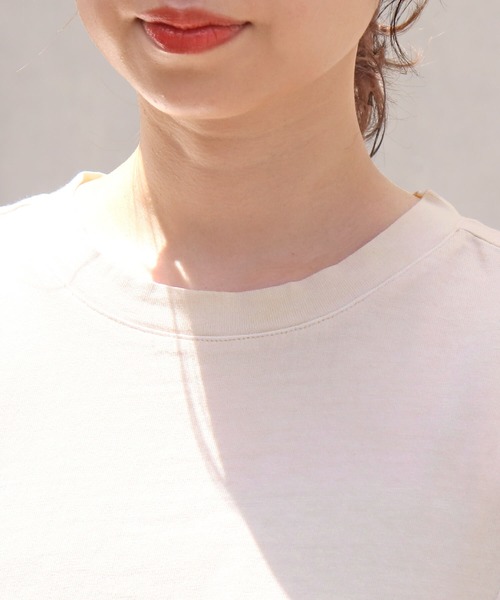 tiptop（ティップトップ）の「ピグメント加工タックノースリーブカットソー（タンクトップ・レディース・サックスブルー/ブラック系その他/アイボリー・FREE）」の18枚目の写真