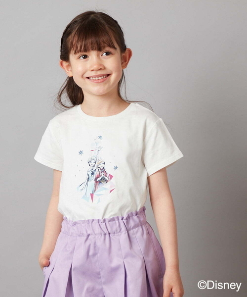 a.v.v（アーヴェヴェ）の「[100-140]バックリボンＴシャツ（Tシャツ/カットソー・キッズ・ホワイト/ライラック・130/140/100/110/120）」の5枚目の写真