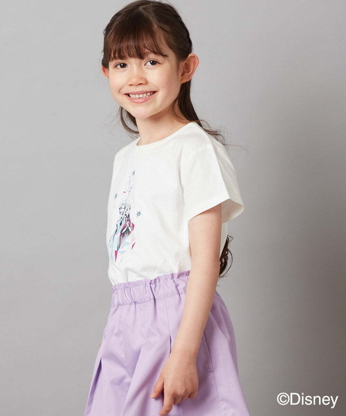 a.v.v（アーヴェヴェ）の「[100-140]バックリボンＴシャツ（Tシャツ/カットソー・キッズ・ホワイト/ライラック・130/140/100/110/120）」の6枚目の写真