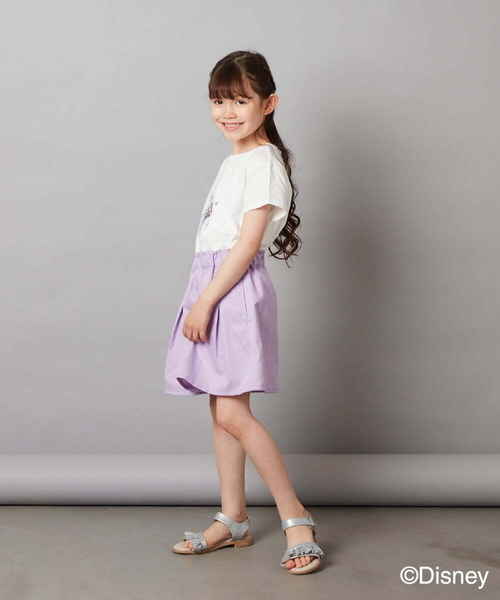 a.v.v（アーヴェヴェ）の「[100-140]バックリボンＴシャツ（Tシャツ/カットソー・キッズ・ホワイト/ライラック・130/140/100/110/120）」の12枚目の写真