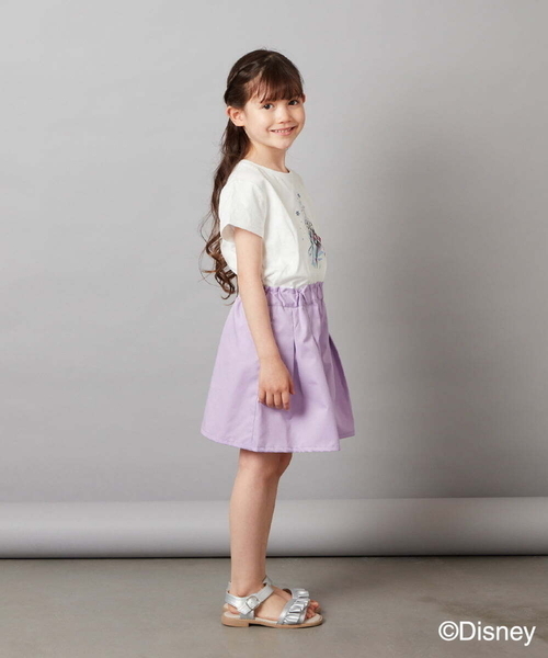 a.v.v（アーヴェヴェ）の「[100-140]バックリボンＴシャツ（Tシャツ/カットソー・キッズ・ホワイト/ライラック・130/140/100/110/120）」の13枚目の写真