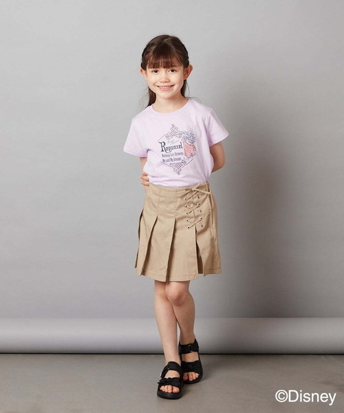 a.v.v（アーヴェヴェ）の「[100-140]バックリボンＴシャツ（Tシャツ/カットソー・キッズ・ホワイト/ライラック・130/140/100/110/120）」の21枚目の写真