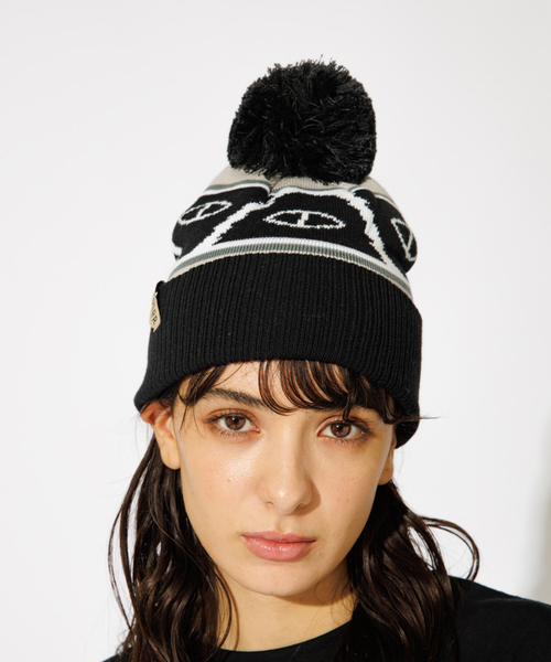 POLeR(ポーラー)の「【POLeR/ポーラー】bonbon BEANIE/ボンボンニットキャップビーニー(ニットキャップ/ビーニー・メンズ・ブラック系その他/オレンジ系その他/レッド系その他2/ブラック系その他2/ブルー系その他/レッド系その他・フリー)」の3枚目の写真