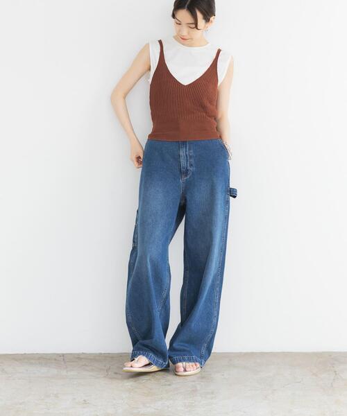 URBAN RESEARCH（アーバンリサーチ）の「ニットキャミソール（キャミソール・レディース・ブラウン/ブラック系その他・FREE）」の8枚目の写真