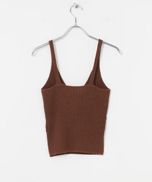 URBAN RESEARCH（アーバンリサーチ）の「ニットキャミソール（キャミソール・レディース・ブラウン/ブラック系その他・FREE）」の12枚目の写真