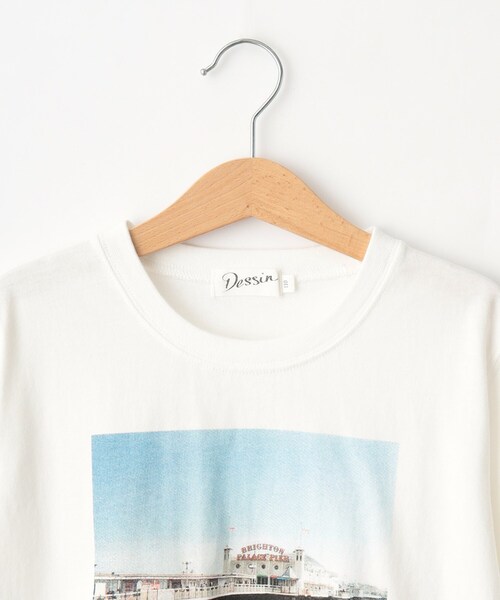 Dessin（デッサン）の「◆【リンクコーデ】フォトプリントTシャツ（Tシャツ/カットソー・キッズ・チャコールグレー/ホワイト・10/14/13/12/11）」の7枚目の写真