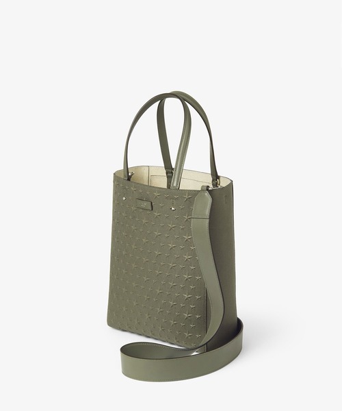 JIMMY CHOO(ジミーチュウ)の「LENNY N/S S-M(トートバッグ・メンズ・アイボリー/ブルー/カーキ・ONE SIZE)」の6枚目の写真
