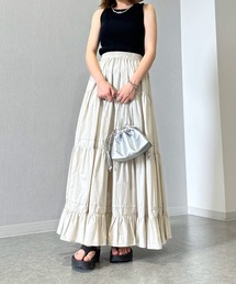 1chaku.（イッチャク）の「ティアードロングスカート（スカート）」