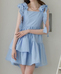 ショルダーリボンアシメワンピース／WEB/EC限定商品