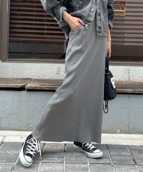 新品未使用★タグなし★アイボリー ロングジレポケット付き Re:EDIT ロングジレ レディース ベスト ジレワンピース