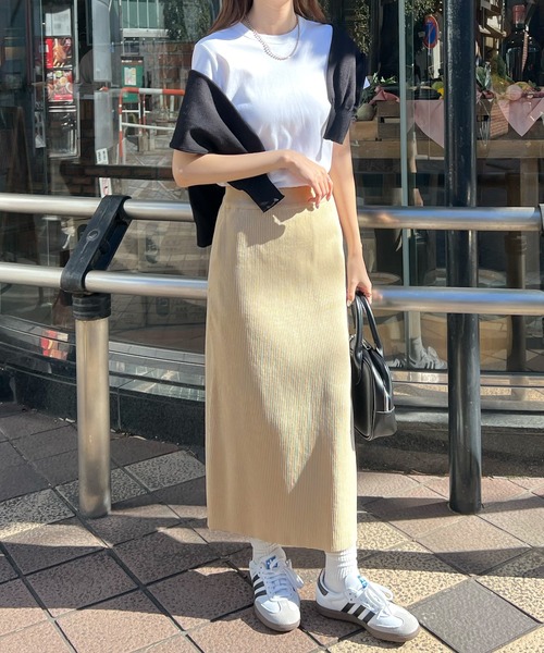 新品未使用★タグなし★アイボリー ロングジレポケット付き Re:EDIT ロングジレ レディース ベスト ジレワンピース