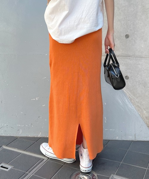 Futier land（フューティアランド）の「ポケット付きリブロングナロー