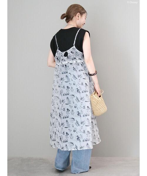 セール】総柄シアーキャミワンピース/Disney（ワンピース