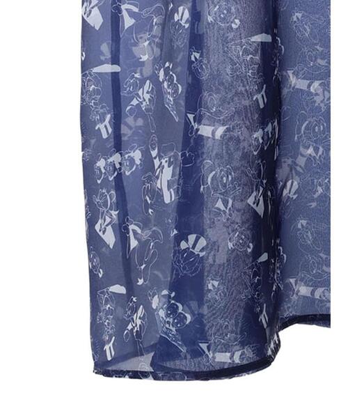 Disney(ディズニー)の「総柄シアーキャミワンピース/Disney(ワンピース・レディース・アイボリー/ネイビー・FREE)」の7枚目の写真