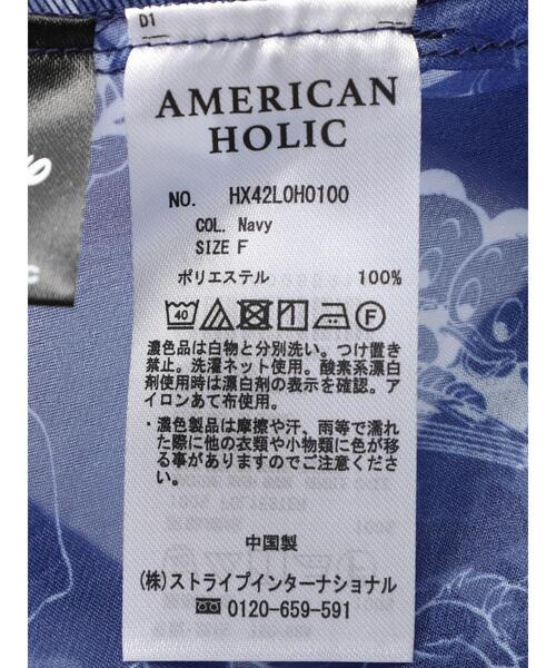 Disney(ディズニー)の「総柄シアーキャミワンピース/Disney(ワンピース・レディース・アイボリー/ネイビー・FREE)」の6枚目の写真